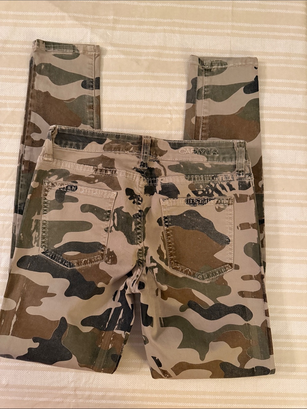 Carmar Women's Skinny Camo Jeans - Green/Brown/Black
